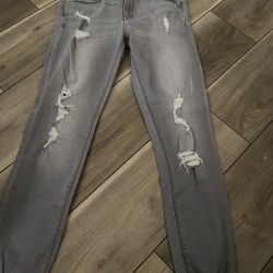 distressed skinny jeans from Express