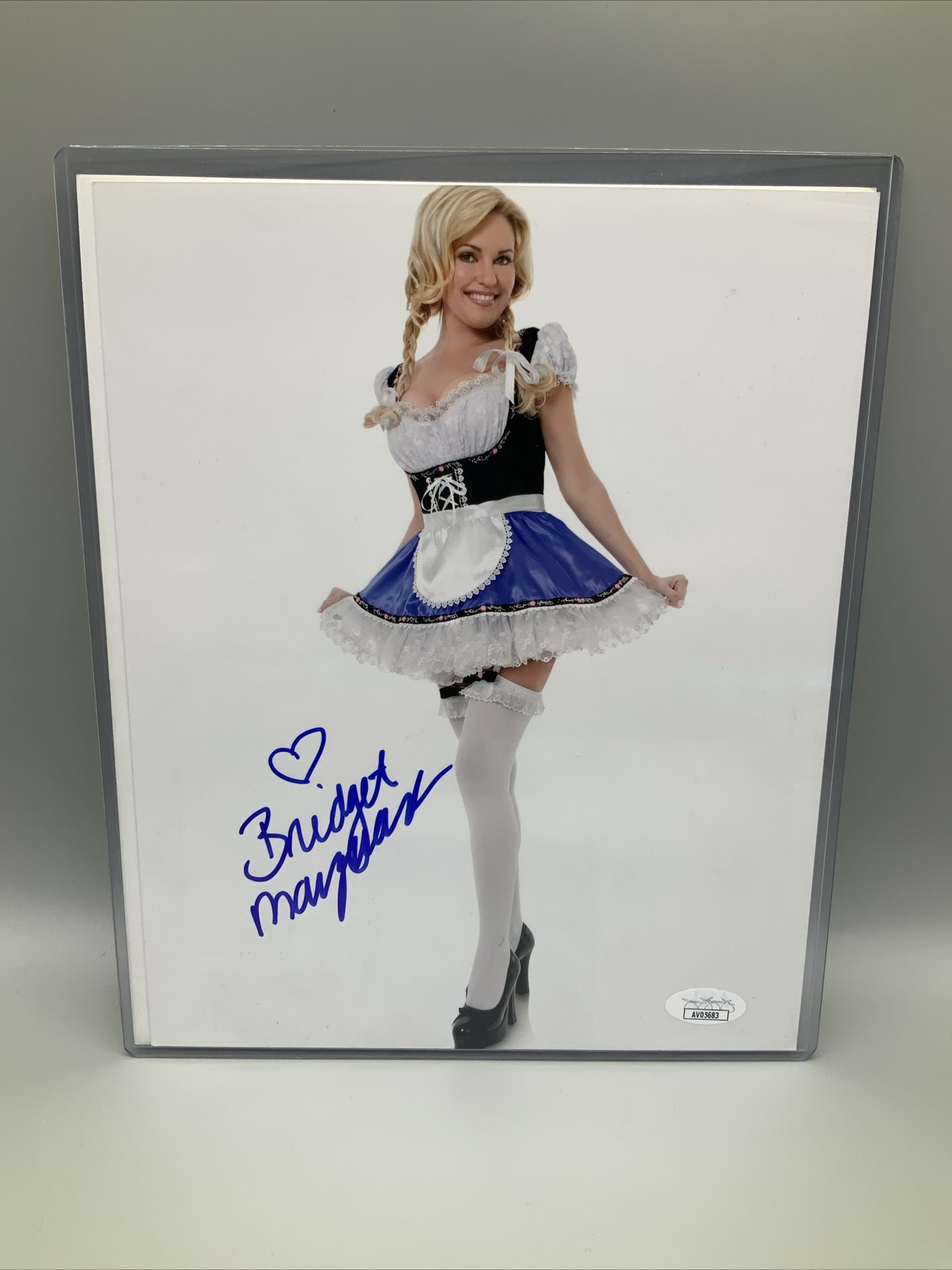 Bridgette Maynard, Signed 8x10”, JSA COA