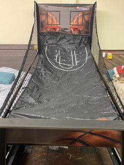 Atomic double shot basketball game