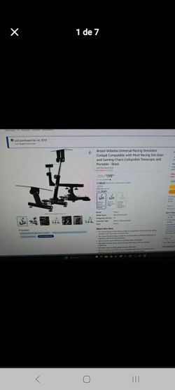 Thrust master racing steering wheel and pedals