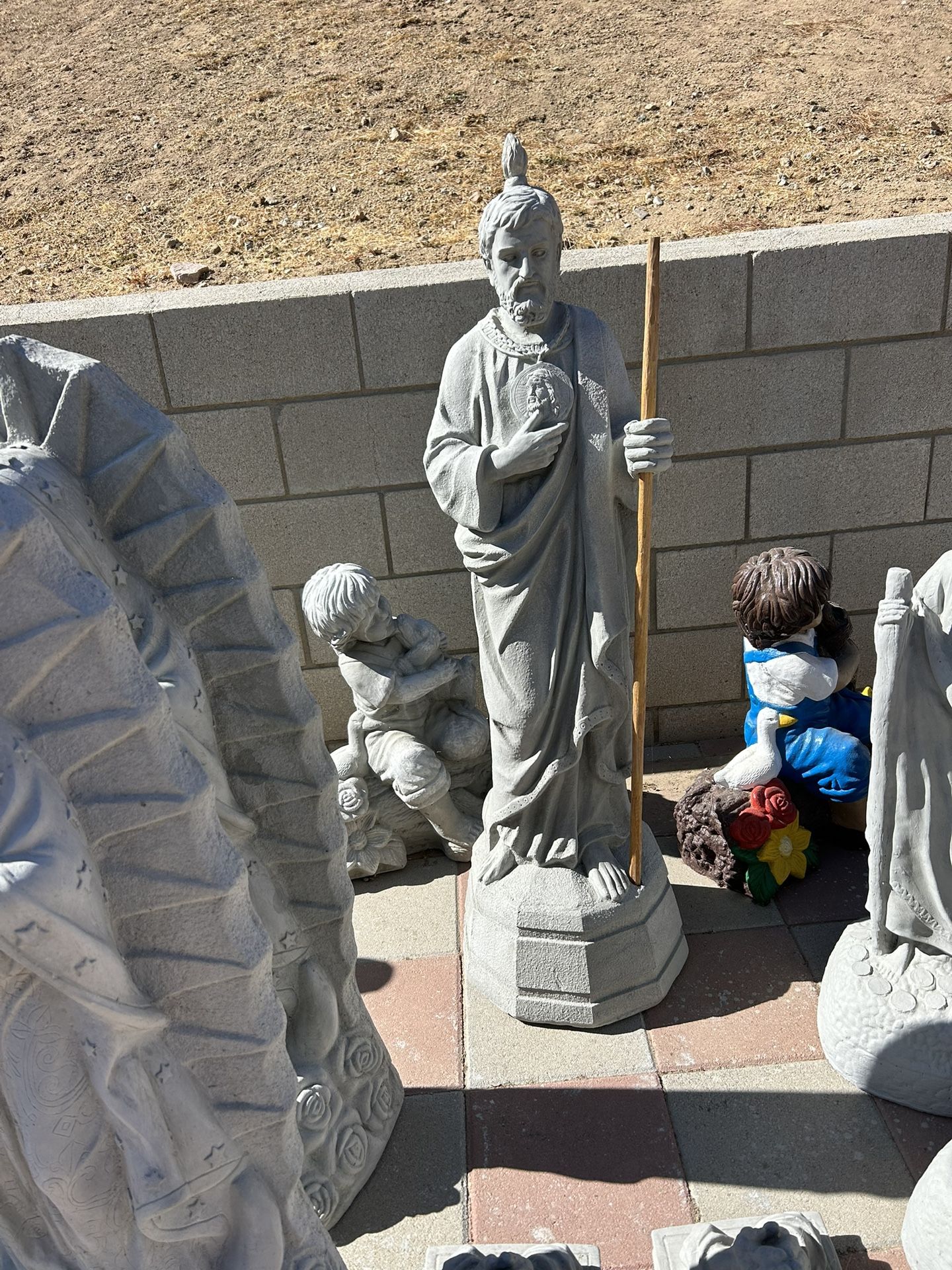 New San Judas Made Out Of Cement 