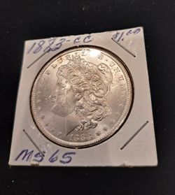 SUPER NICE 1883-CC CARSON CITY MORGAN SILVER DOLLAR** SOLID UNC**FLASHY WHITE**PRICE 💯 FIRM!!