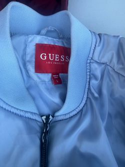Guess jacket light blue color size L