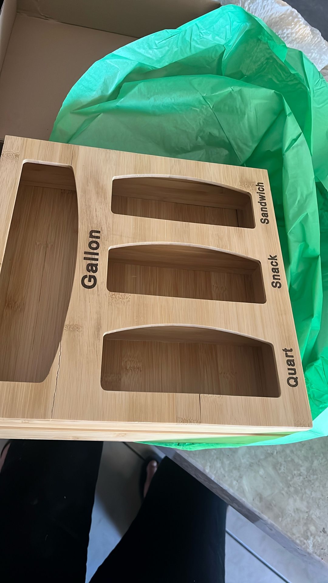 Storage Bag Organizer Bamboo