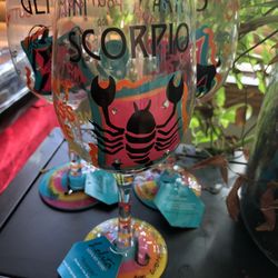 Aries, Scorpio And Gemini Wine Glasses !!!