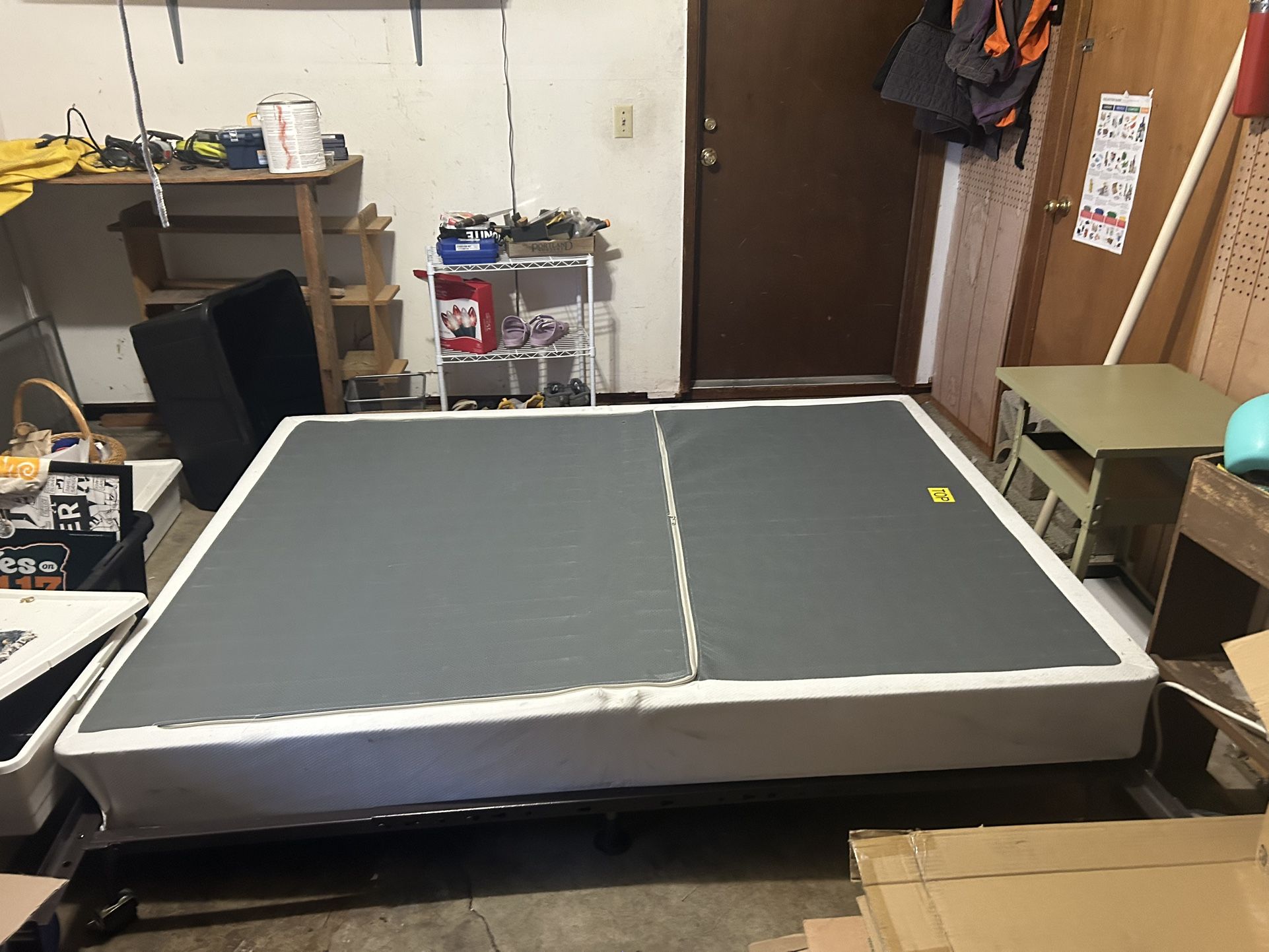 Queen Metal Bed frame and Box Spring (can be sold separate)