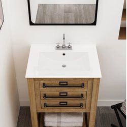 Single and double bathroom vanities 