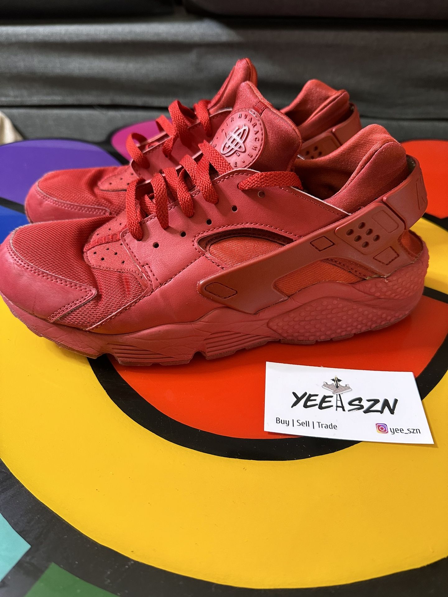 Nike Huarache Size 11 Triple Red