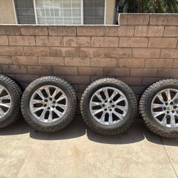 Rims And Tires Chevy Silverado Falken Wildpeak A/T at3w LT275/60R20 119/116S 