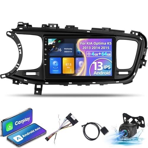 464G Car Radio for KIA Optima K5 2013 2014 2015-9 inch IPS 1280 720P Touchscreen EQ Audio - Wireless Carplay and Android Auto, AI DSP, Customize Home