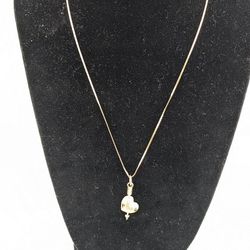 14K Romantic Heart with Arrow Necklace