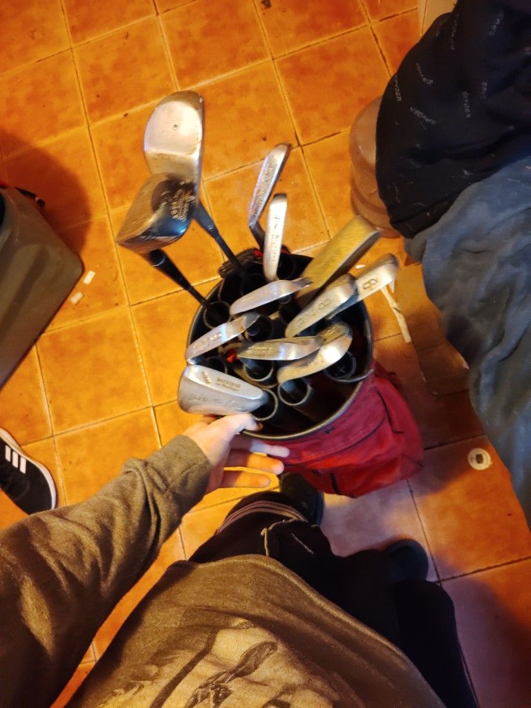 Golf Clubs With Golf Bag