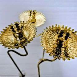 Set of Three vintage candle holders