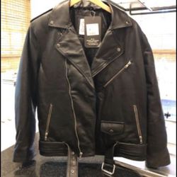 Men’s faux leather jacket new with tags