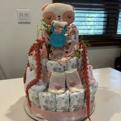 Fox Diaper cake Perfect Baby Shower Gift