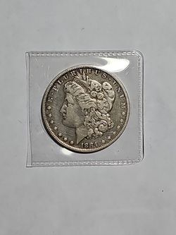 $1 1884 Morgan US Silver Dollar