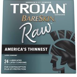 TROJAN BareSkin Raw Thin Condoms, 24 Pk 