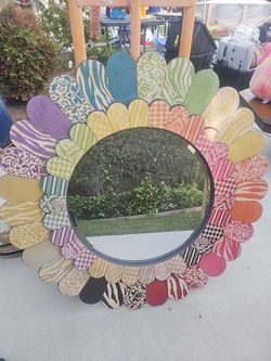 Large colorful mirror