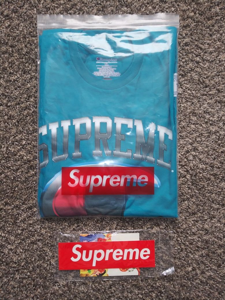 Teal Supreme SS19 Champion Tee Sz XL DS OG All