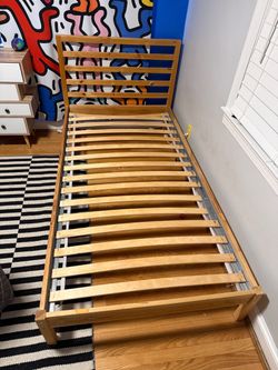 IKEA TARVA Solid Pine Twin Bed Frame (With Slats & Hardware)