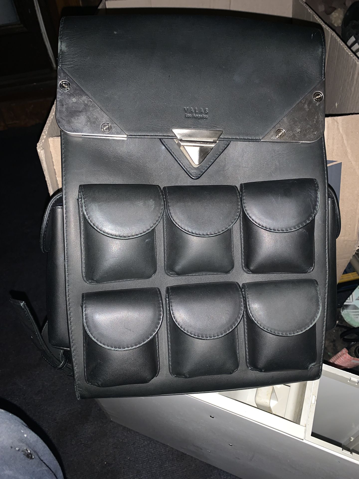 Valas Los Angeles Leather Backpack