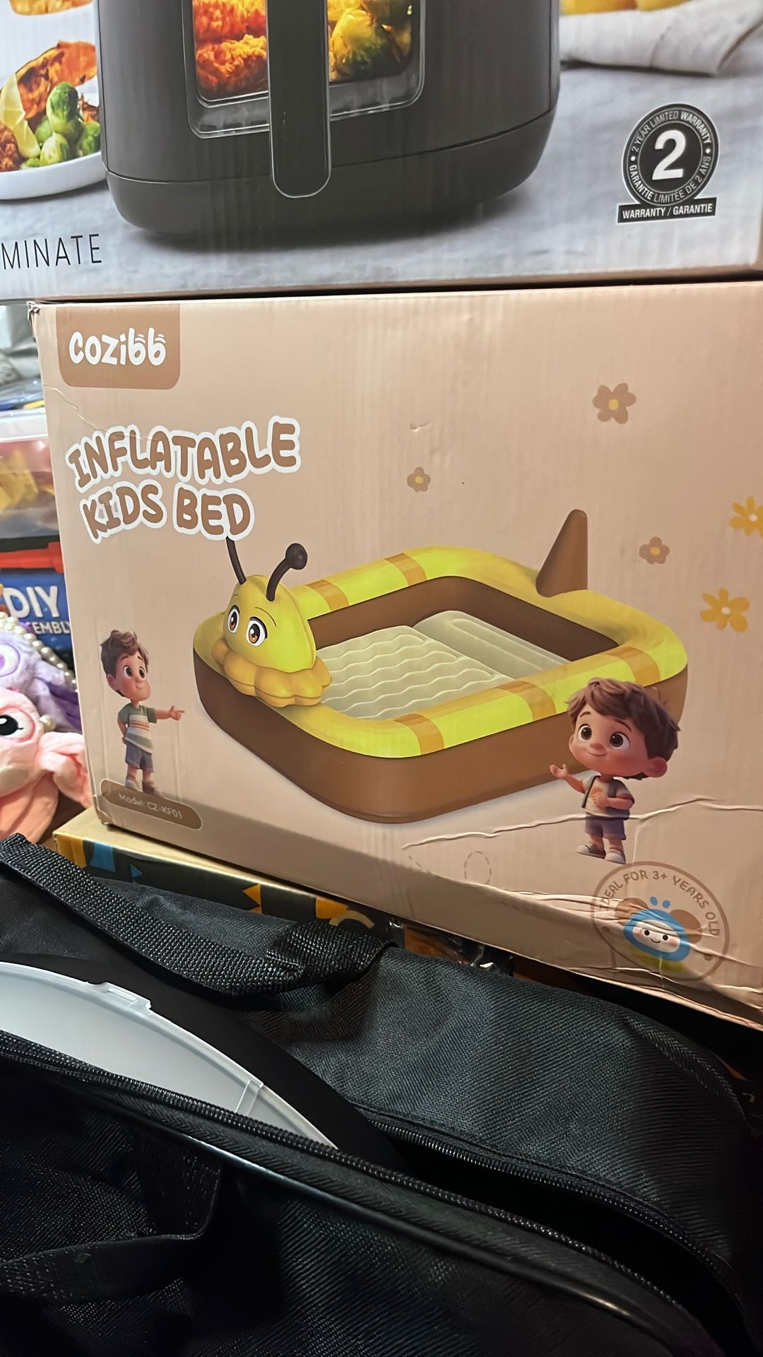 Inflatable Kids/Toddler Bed Portable