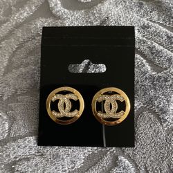 Gold Diamond Earrings Home Decor Gift