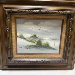 Seascape Oil Painting R. Simon