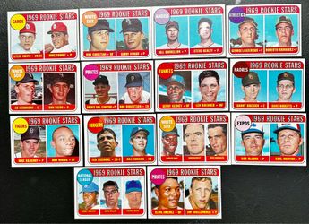 Vintage 1969 MLB ROOKIE STARS (EX/NM) 14 Cards