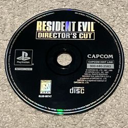 Resident Evil Director's Cut (Sony PlayStation 1 PS1, 1997) Disc Only - Tested
