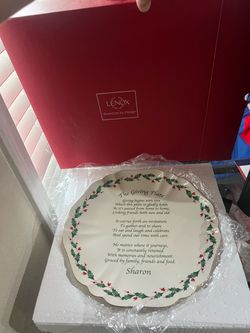Lenox "The Giving Plate"