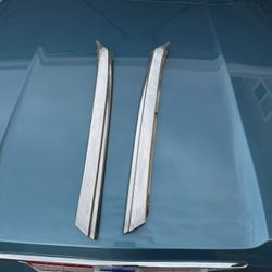 1963 Impala  Front Windshield Pillar Moldings