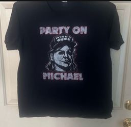 Michael Myers "party On" Wayne's World Men's T-shirt M