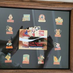 Walt Disney World 15th Anniversary Coca-Cola pin set