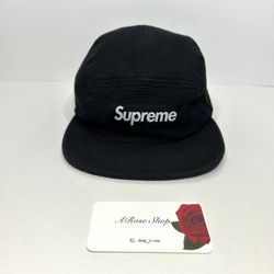 SS16 Supreme Waffle Camp Black Cap