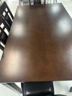 6 pc dining height table set