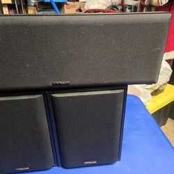 Klipsch KV-1 Center & Klipsch KG.5 2-Way Stereo Bookshelf Speakers ALL $100