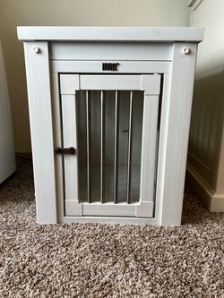 End Table Dog Crate in one