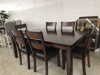 dining table room set 7 pcs {contact info removed}