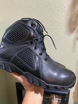 Bates Footwear Strike 6" Side Zip Waterproof Boots Size 12