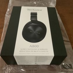 Technics EAH-A800 Over-Ear Wireless Noise-Canceling Headphones (Black)