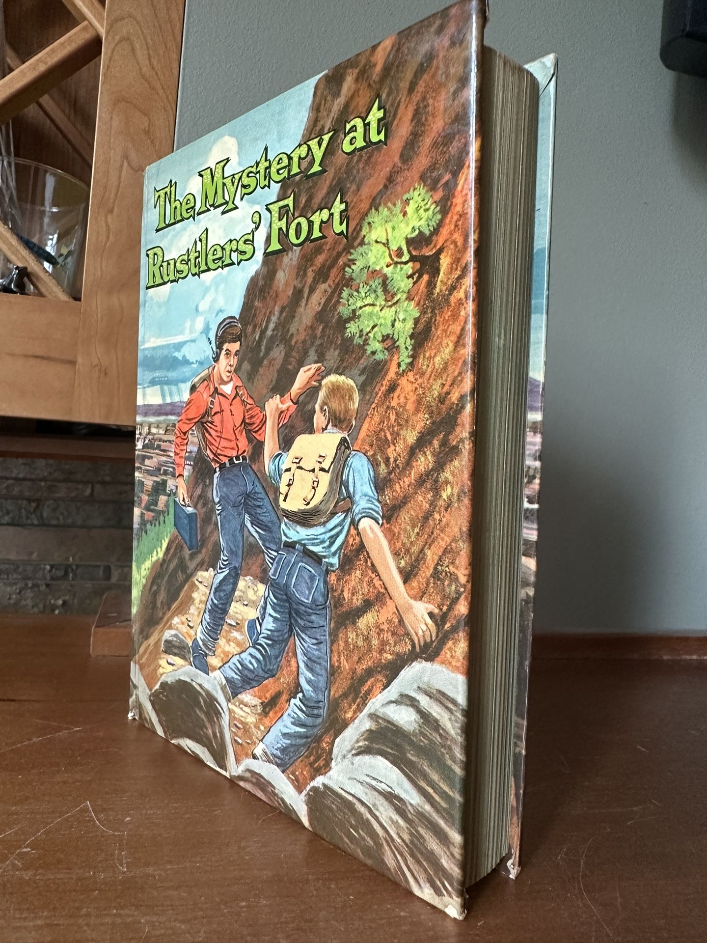  Mystery at Rustlers Fort, 1957  Nesbit, Whitman Publishing,  Vintage Action Adventure 