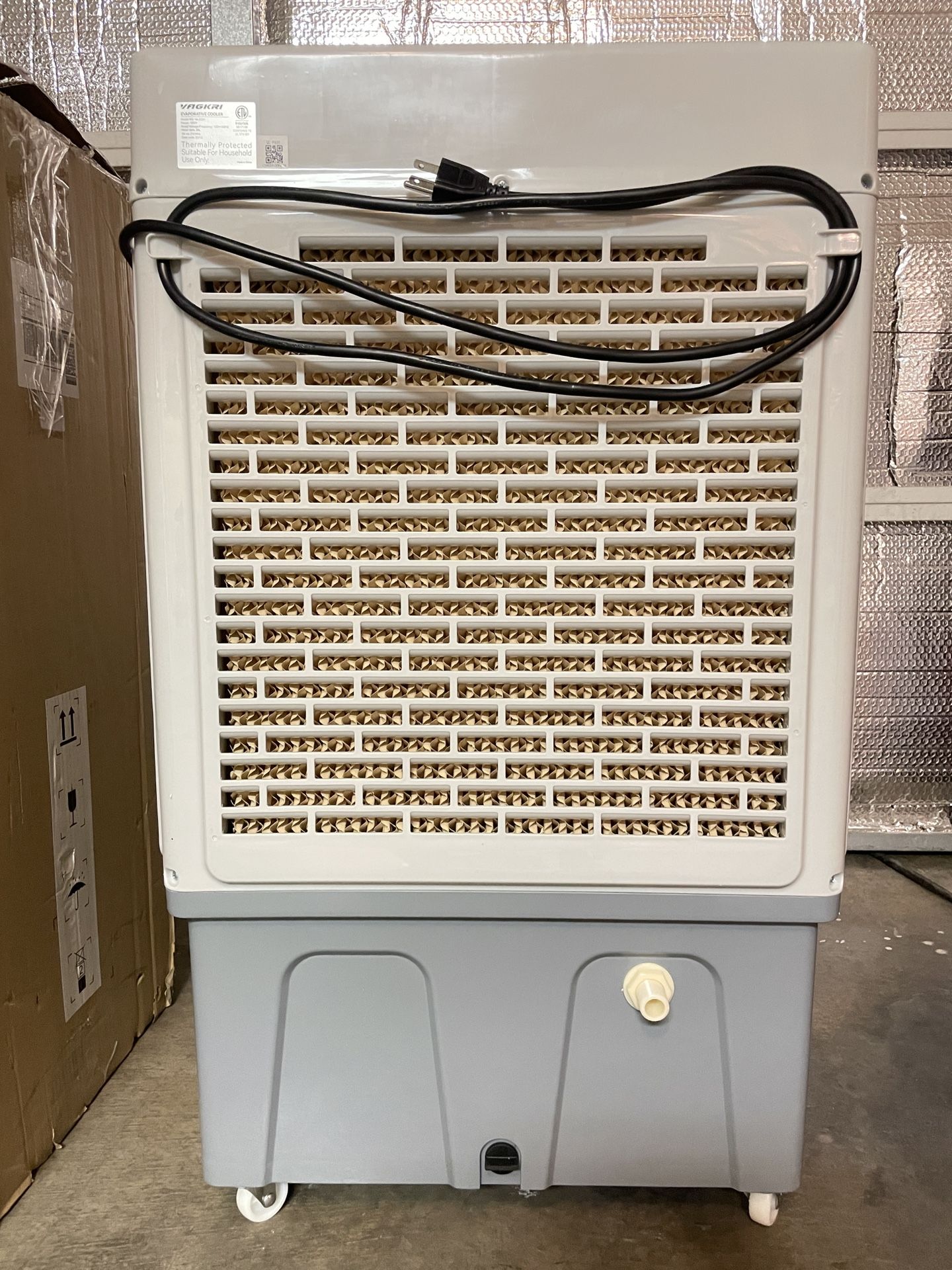 New! Evaporative Cooler, VAGKRI 2100CFM Air Cooler, 120°Oscillation