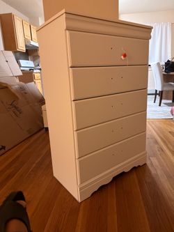 white dresser