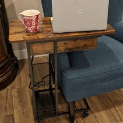 ** End Table with Charging Station **