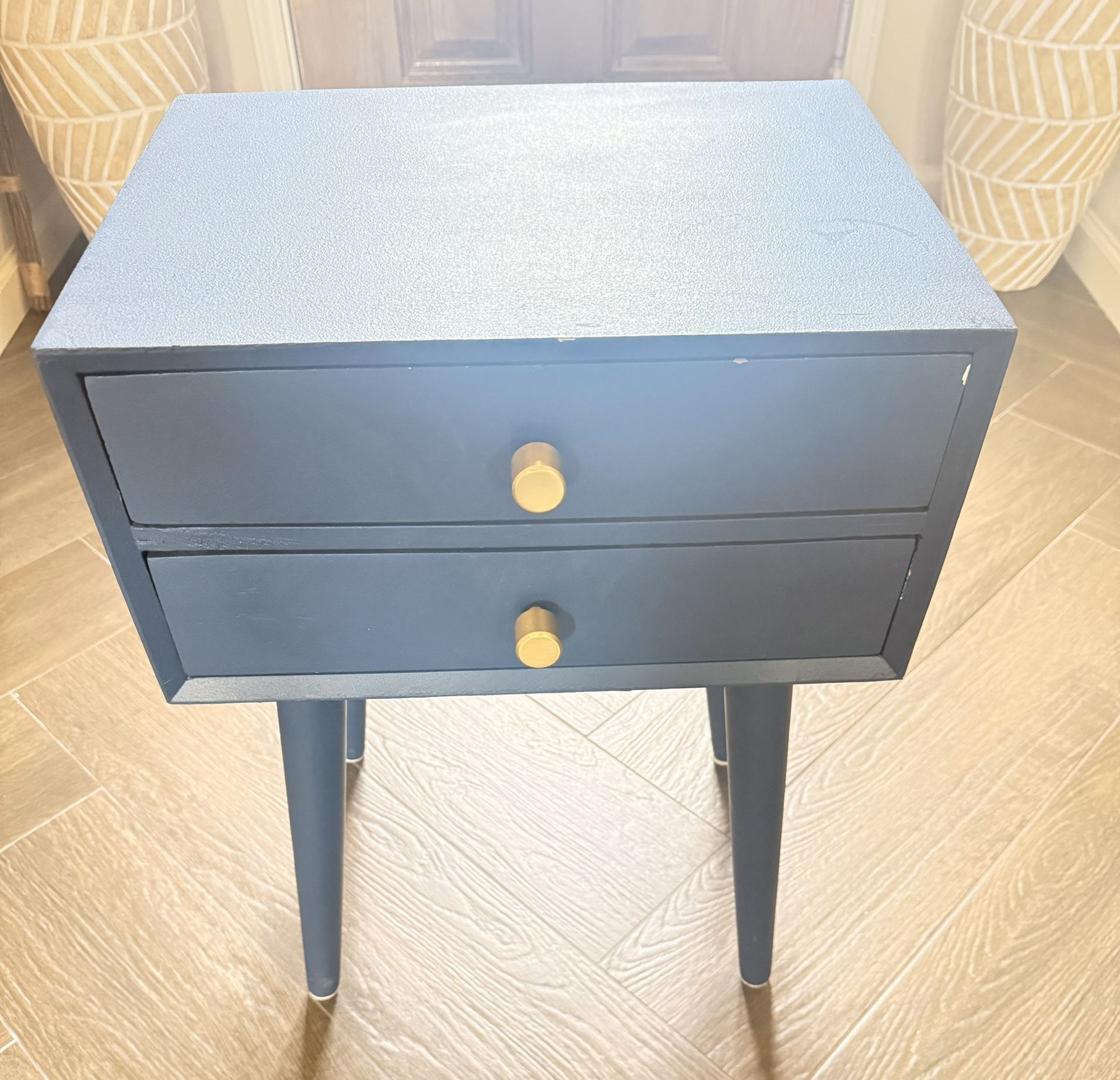 Navy Blue End Table $20