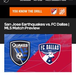 San Jose Earthquakes Tickets 4 Pack