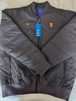 Manchester United Adidas Reversible Bomber Jacket