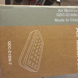 Full Size Air Mattress In The Box With Pump