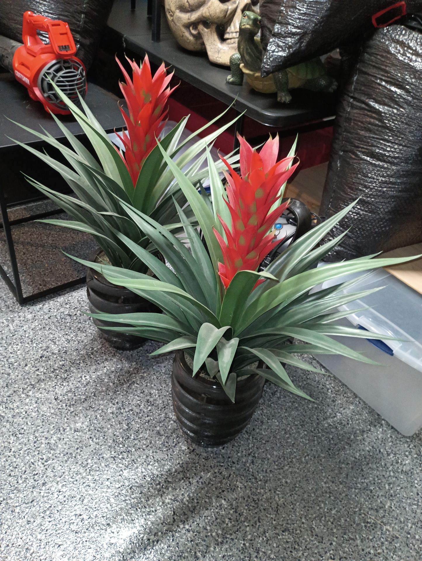 Faux Tropical Plant set of 2